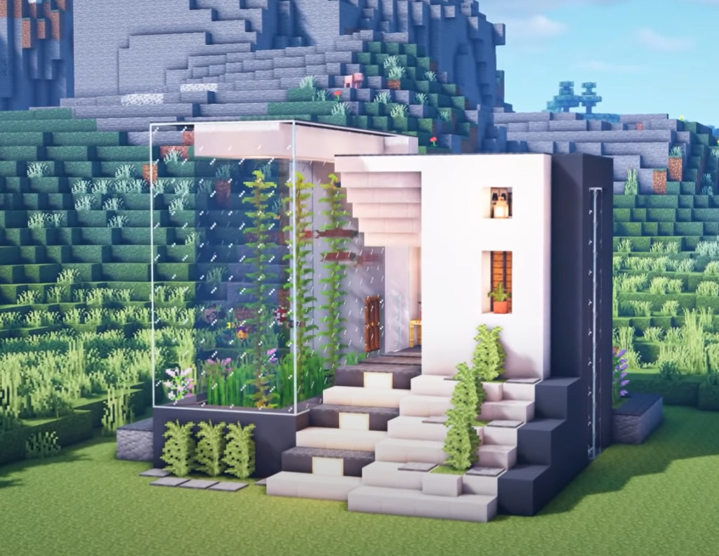 Aquarium House Minecraft Modern House Ideas