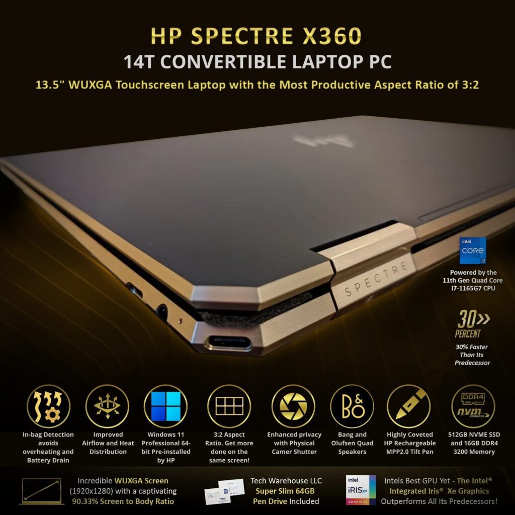 HP Spectre x360 Best Laptop for Photo Editing