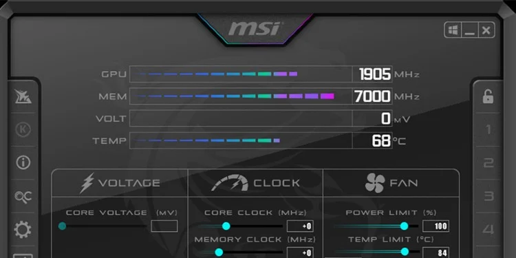 MSI Afterburner Best Fan Control Software