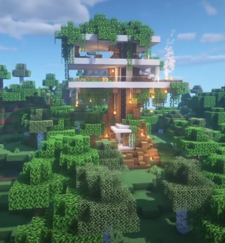 Modern Treehouse Minecraft Modern House Ideas