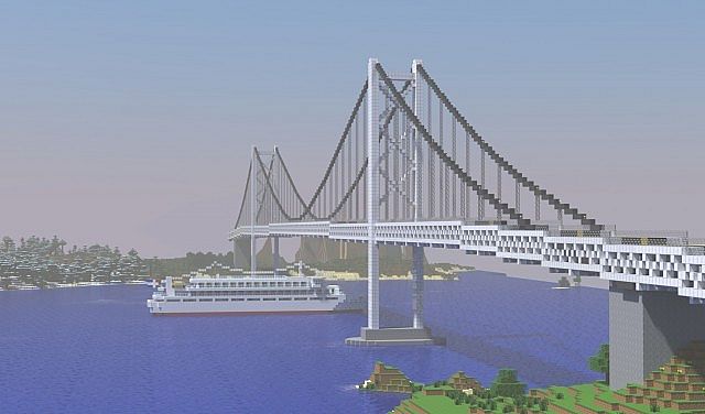 Suspension Bridge Best Minecraft Bridge Ideas