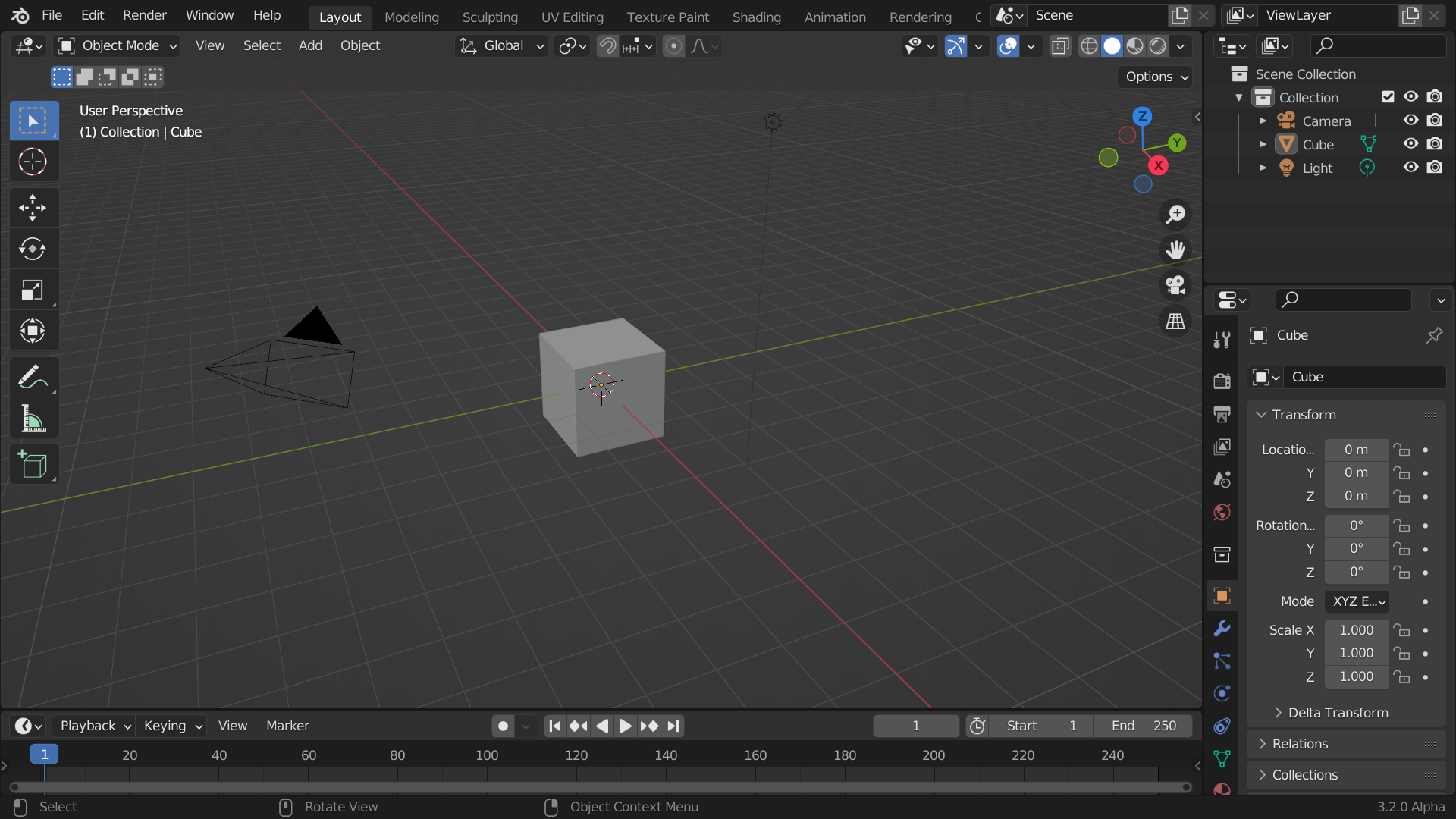 Blender 3D Interface